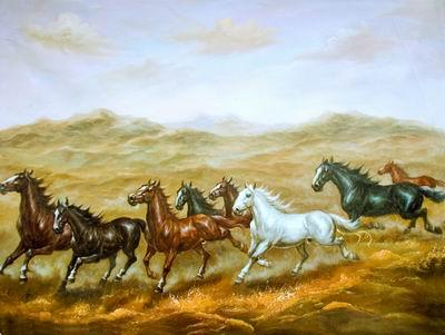 unknow artist Horses 012 China oil painting art